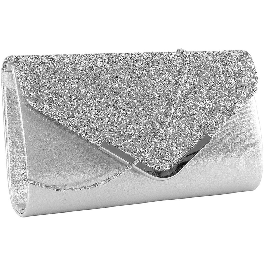 Elegant Silver Clutch Bag